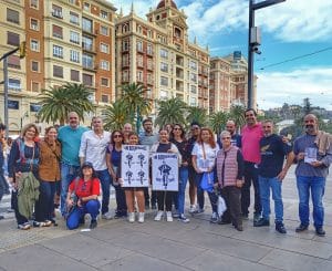 Prodiversa en la manisfestación por la crisis de la vivienda en Málaga 9N