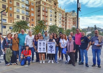 Prodiversa en la manisfestación por la crisis de la vivienda en Málaga 9N