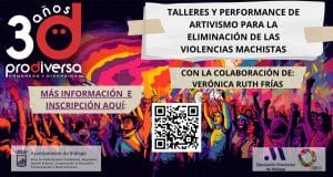 Volante de los talleres de artivismo para este #25N
