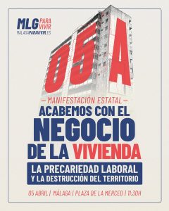 Manifestación 5 de abril Vivienda