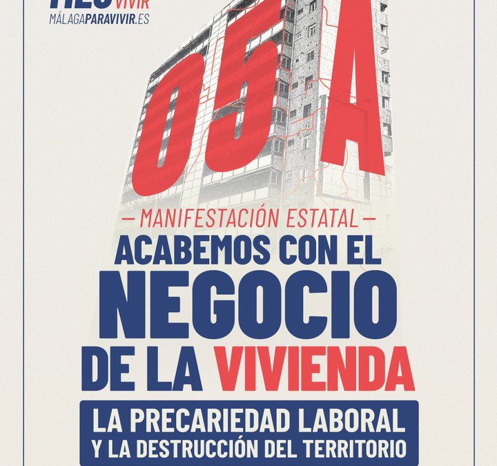 Manifestación por el derecho a la vivienda en Málaga