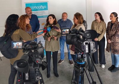 Atención a medios de comunicación de Rocío Blanco en Acompanya